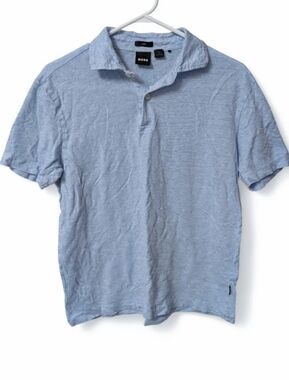 Hugo BOSS Linen Short Sleeve Polo Shirt